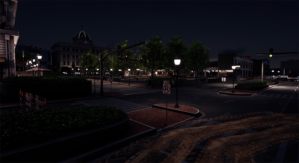 Town Square night